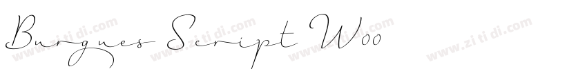 Burgues Script W00字体转换 Burgues Script W00字体转换